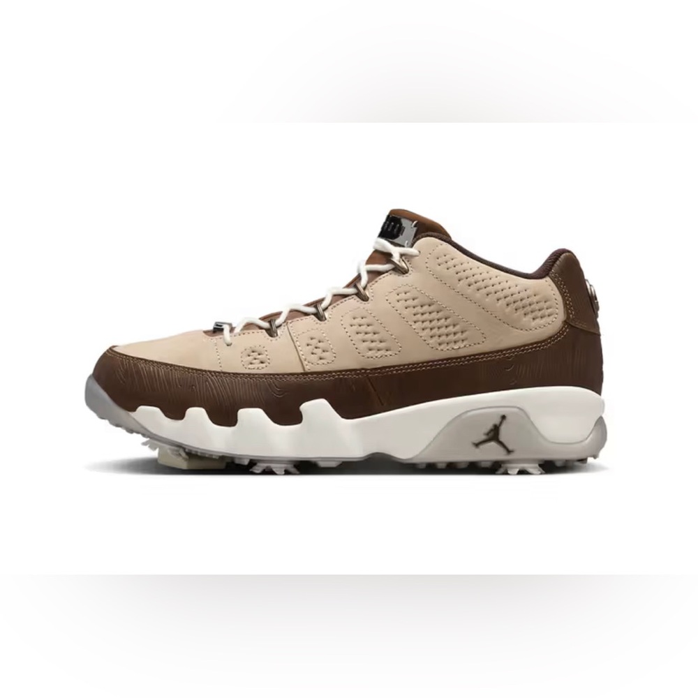 Nike Air Jordan 9 Low Golf “Masters” Wood-Grain FN6929-200 - Men Size 12 - NEW - Picture 5 of 13